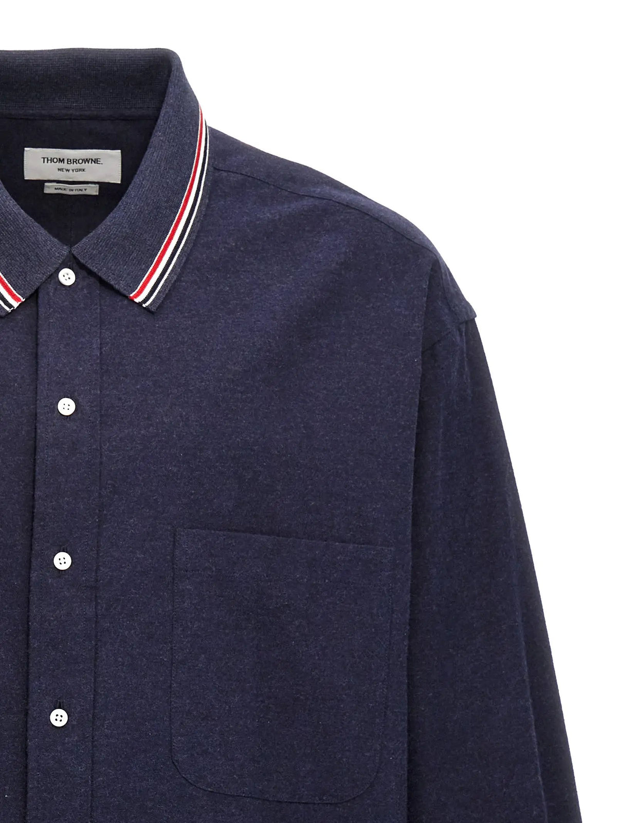 Chemisier bleu en coton Thom Browne