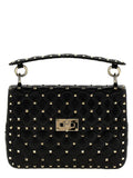 Valentino Garavani Black Lamb Leather Shoulder Bag