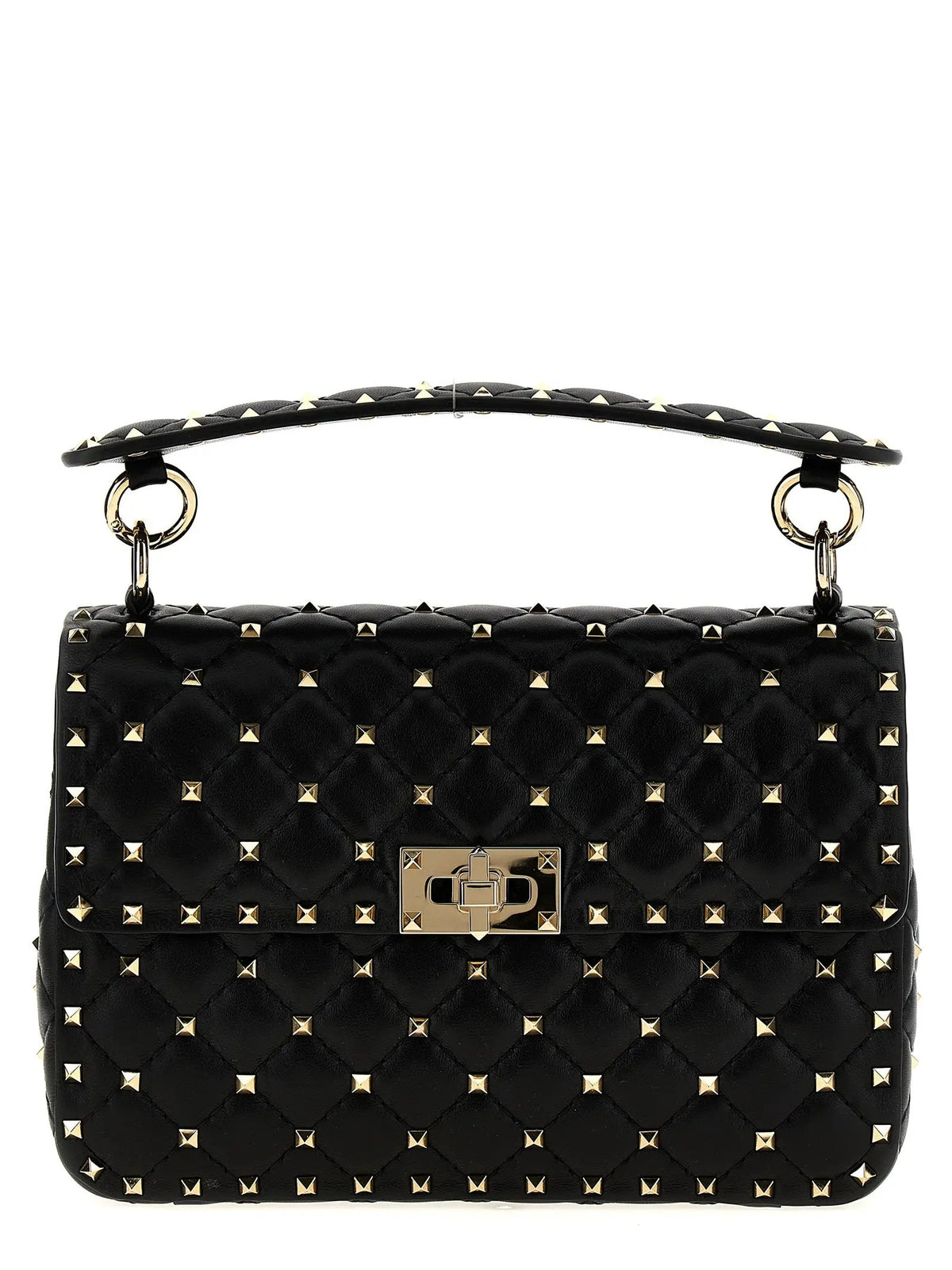 Valentino Garavani Black Lamb Leather Shoulder Bag
