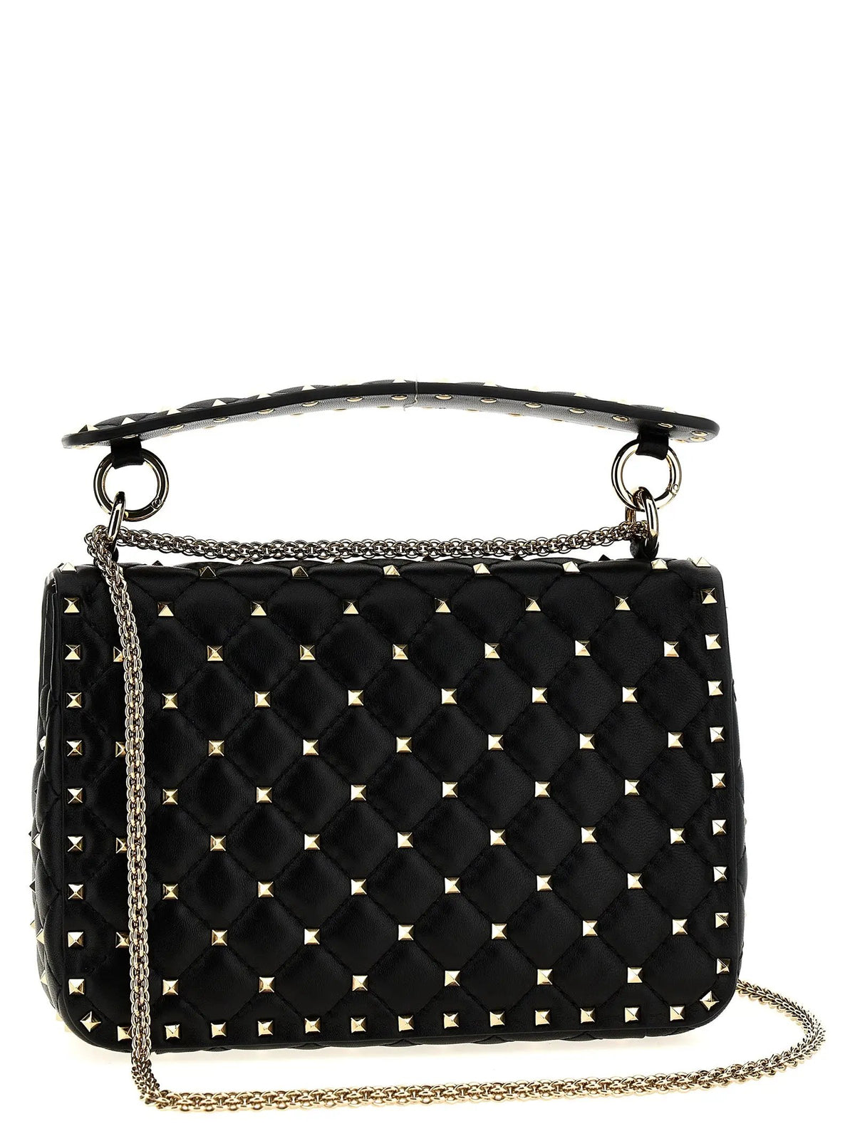 Valentino Garavani Black Lamb Leather Shoulder Bag