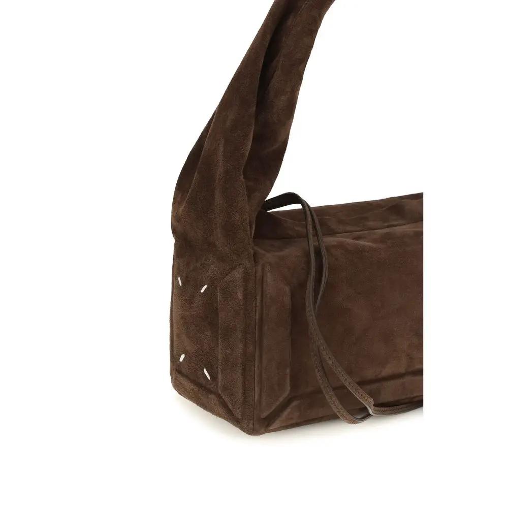Sac à bandoulière Maison Margiela en cuir de veau marron Bos Taurus