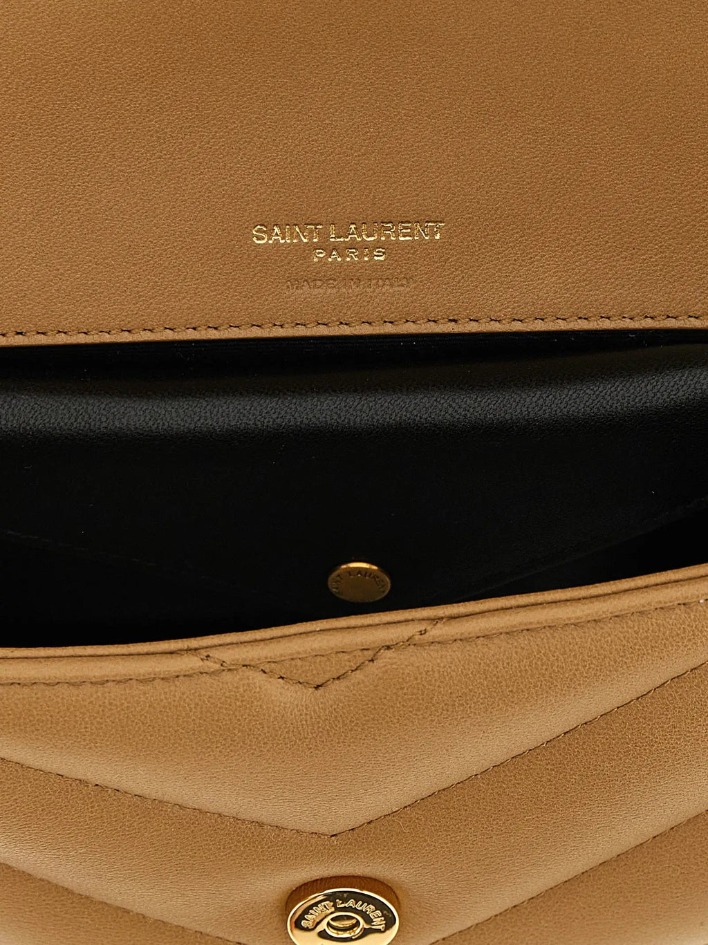 Sac bandoulière Saint Laurent en cuir d'agneau beige