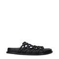 Mules en cuir noir Jil Sander