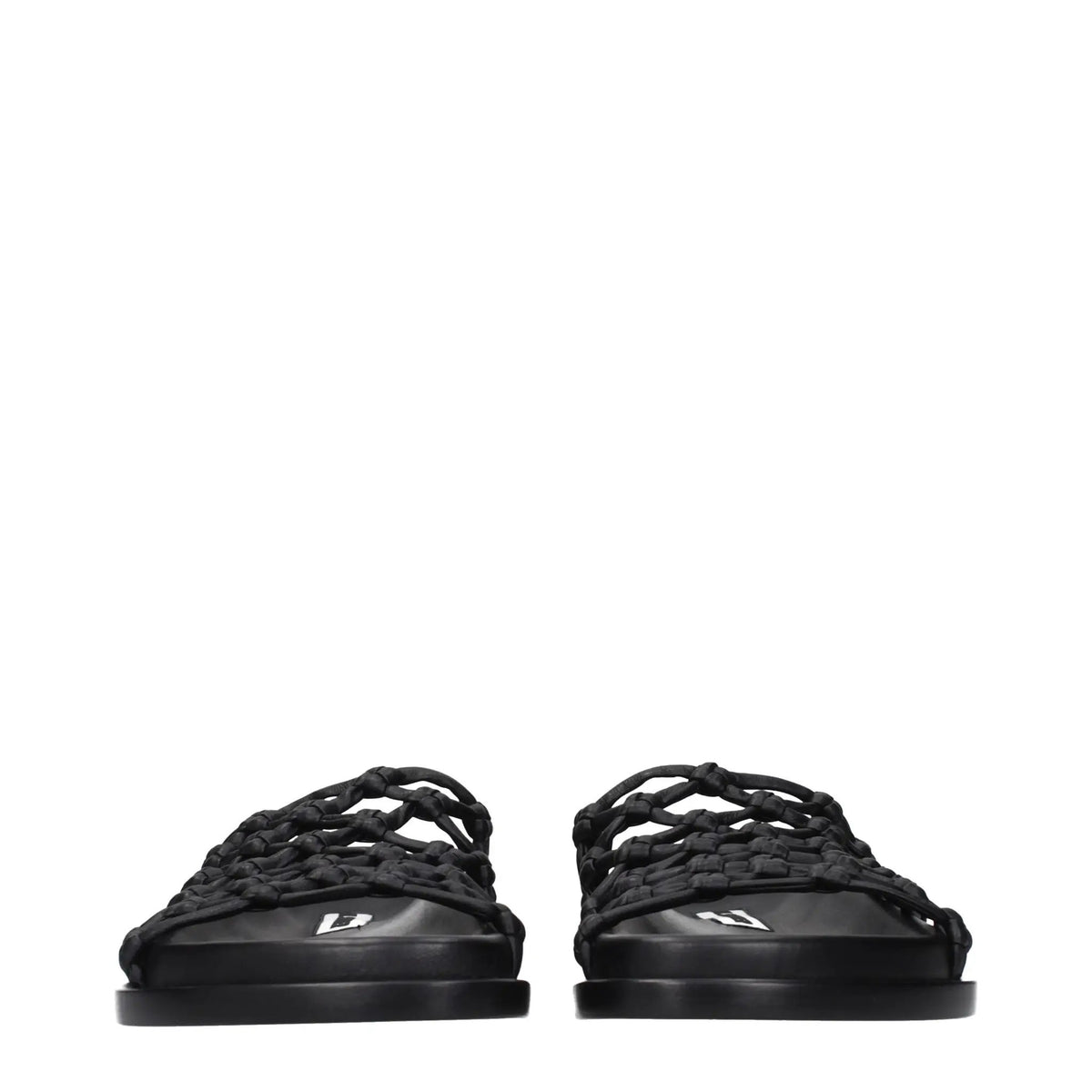 Mules en cuir noir Jil Sander