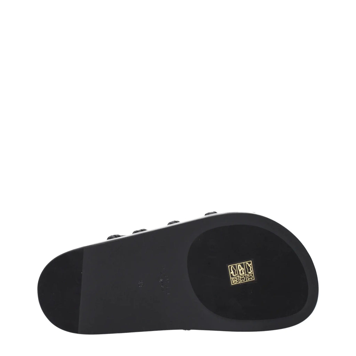 Mules en cuir noir Jil Sander