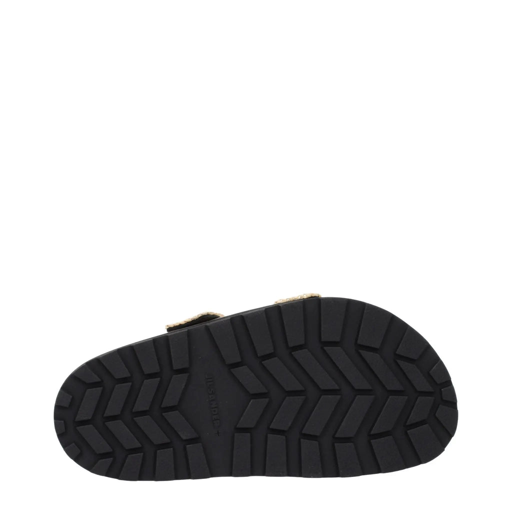 Jil Sander Jil Sander Beige Raffia Slippers