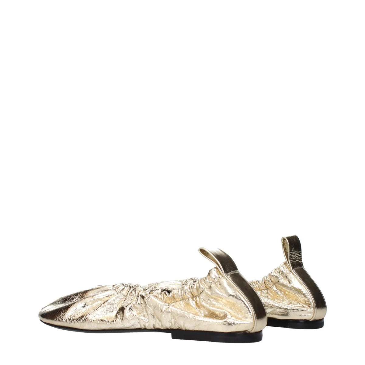 Jil Sander Jil Sander Gold Leather Ballet Flats