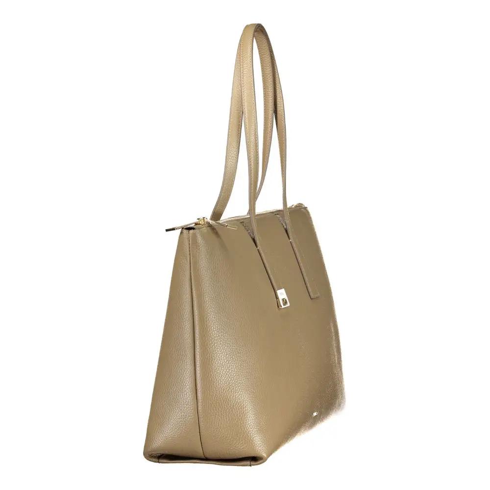 Sac à main en cuir vert Furla