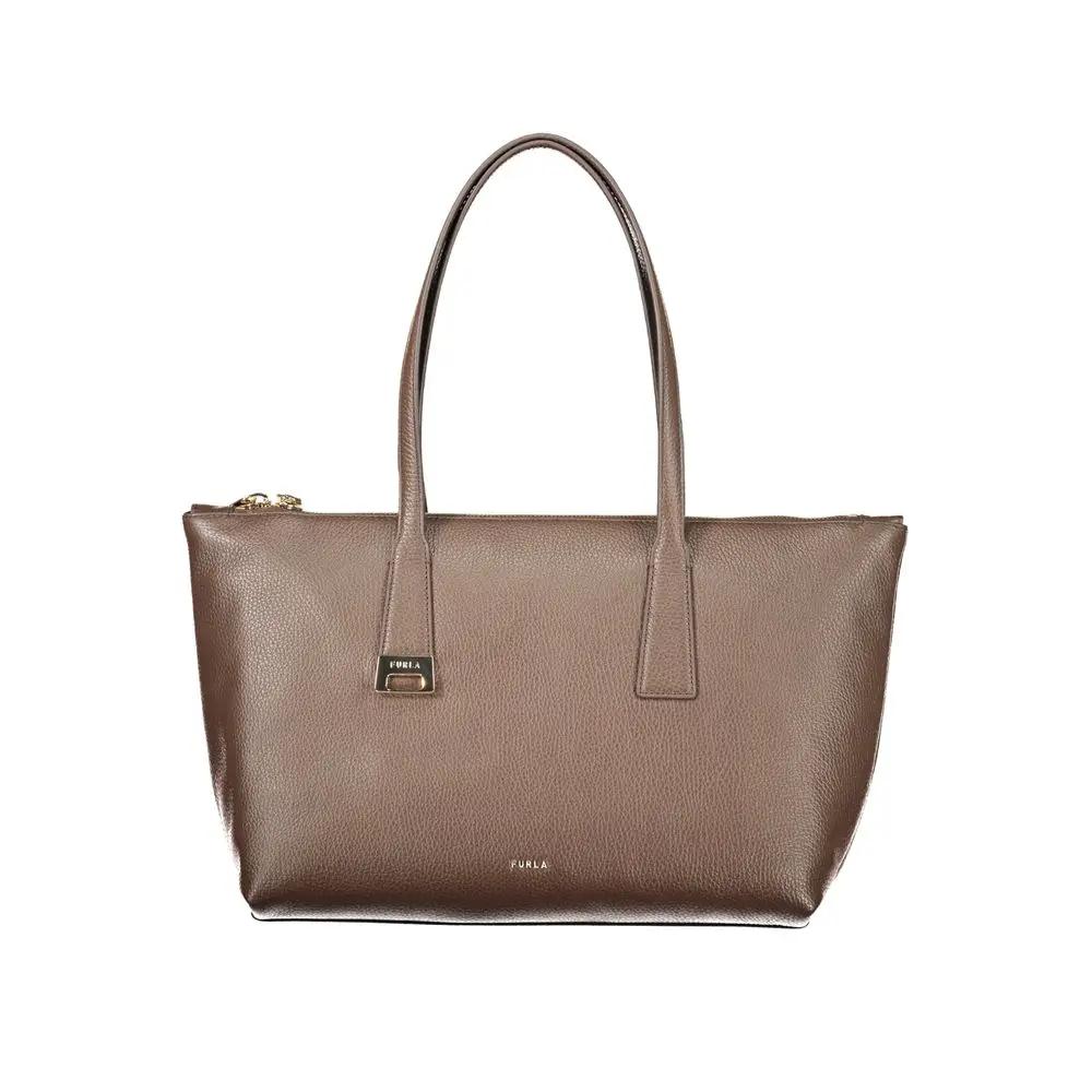 Furla Brown Leather Handbag