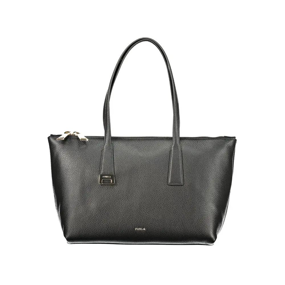 Furla Black Leather Handbag
