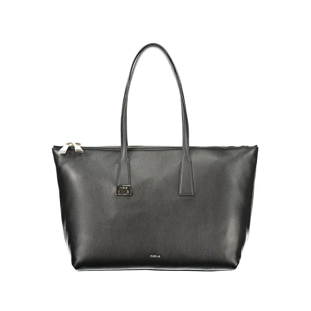 Furla Black Leather Handbag
