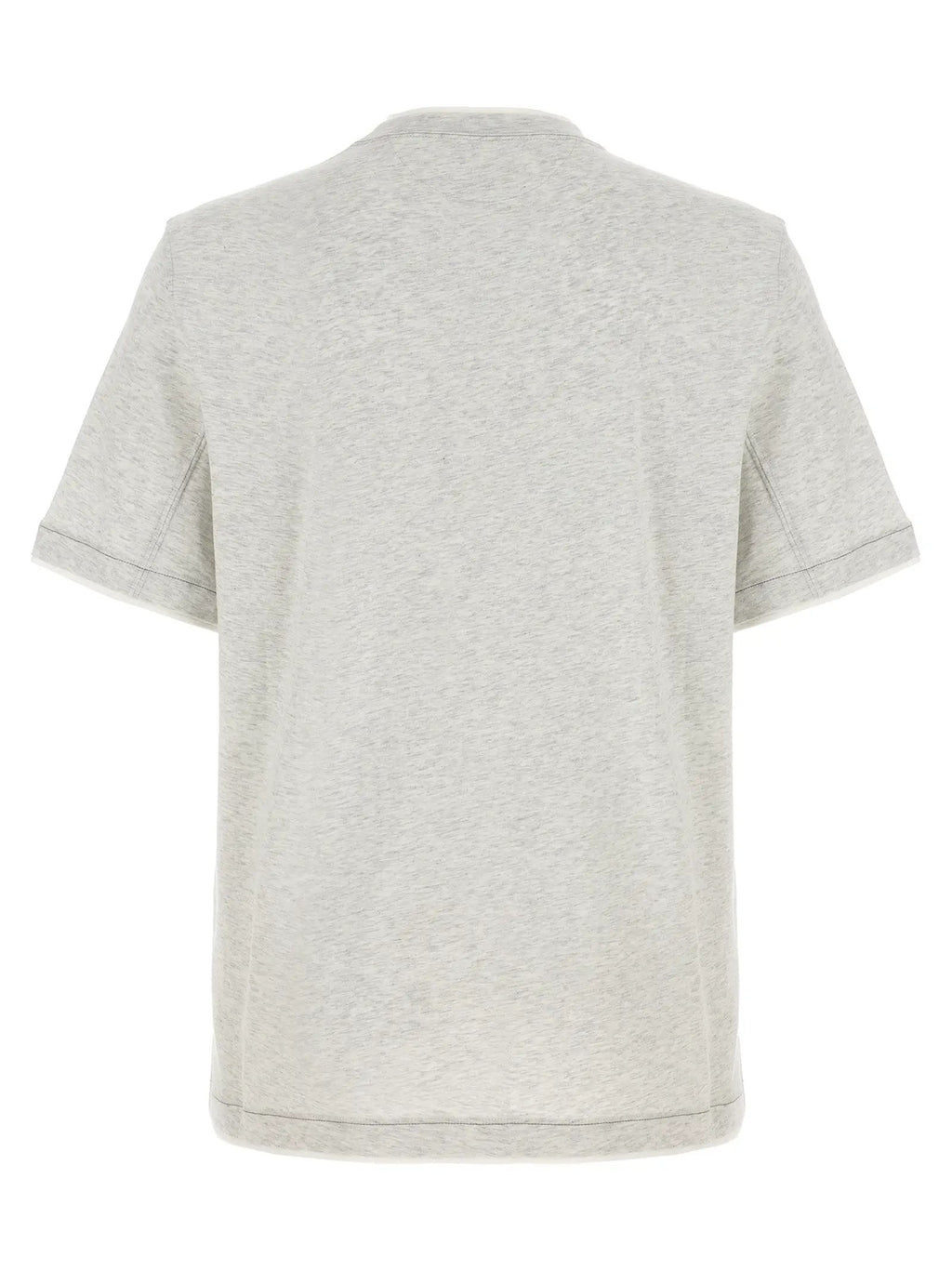 Brunello Cucinelli Gray Cotton T-Shirt
