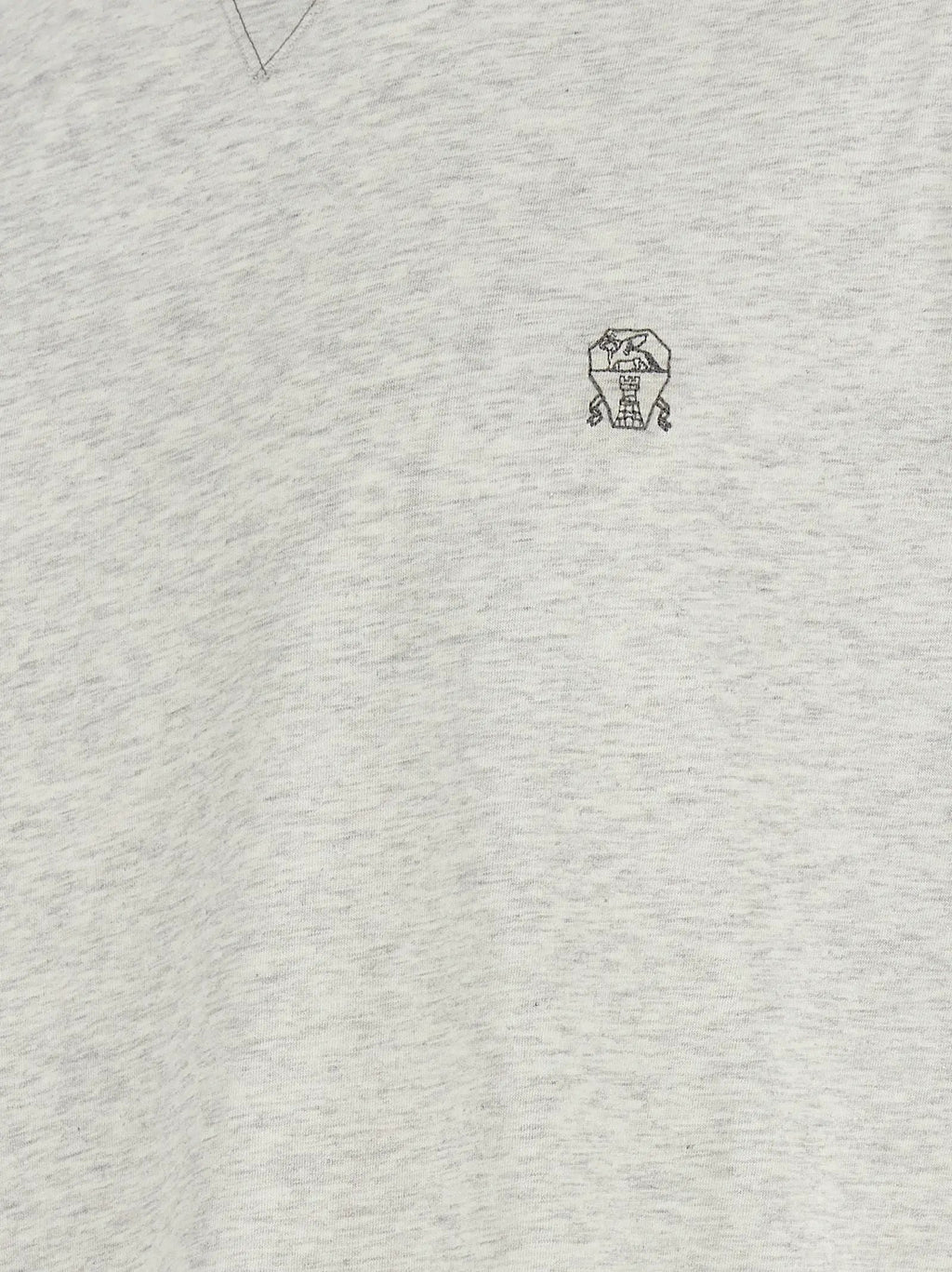 Brunello Cucinelli Gray Cotton T-Shirt