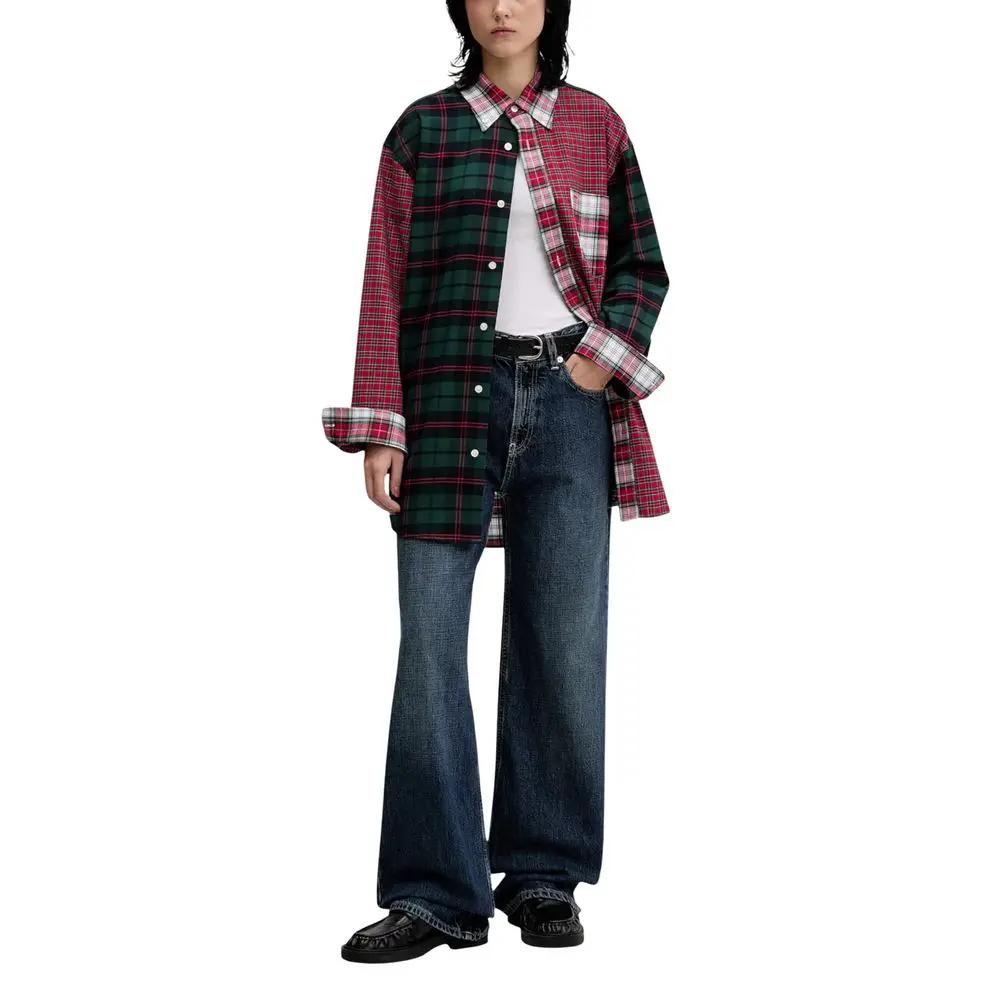 Tommy Hilfiger Jeans Tommy Hilfiger Jeans Red Cotton Longsleeve Shirt