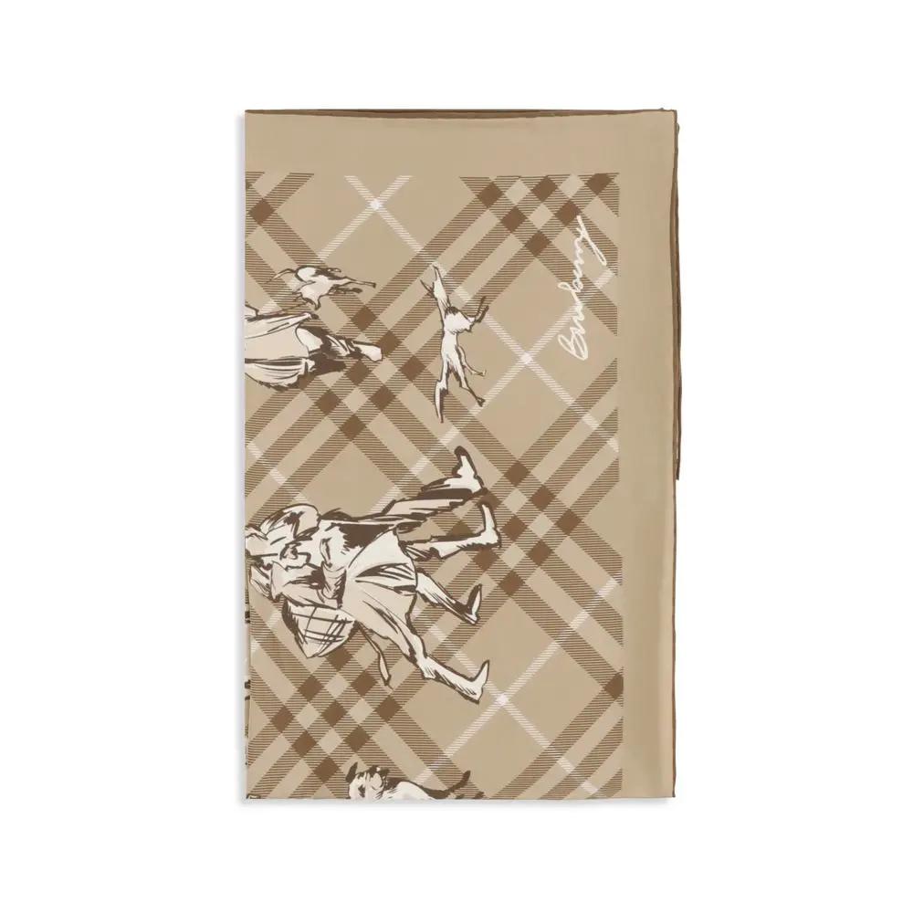 Burberry Burberry Beige Silk Scarf