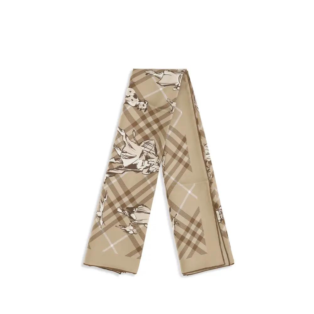 Burberry Burberry Beige Silk Scarf