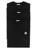 Moncler Black Cotton T-Shirt