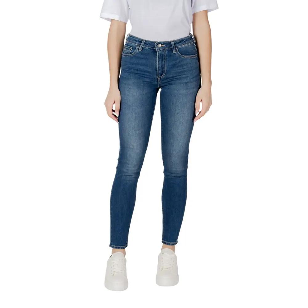 Armani Exchange Armani Exchange Blue Cotton Skinny Jeans
