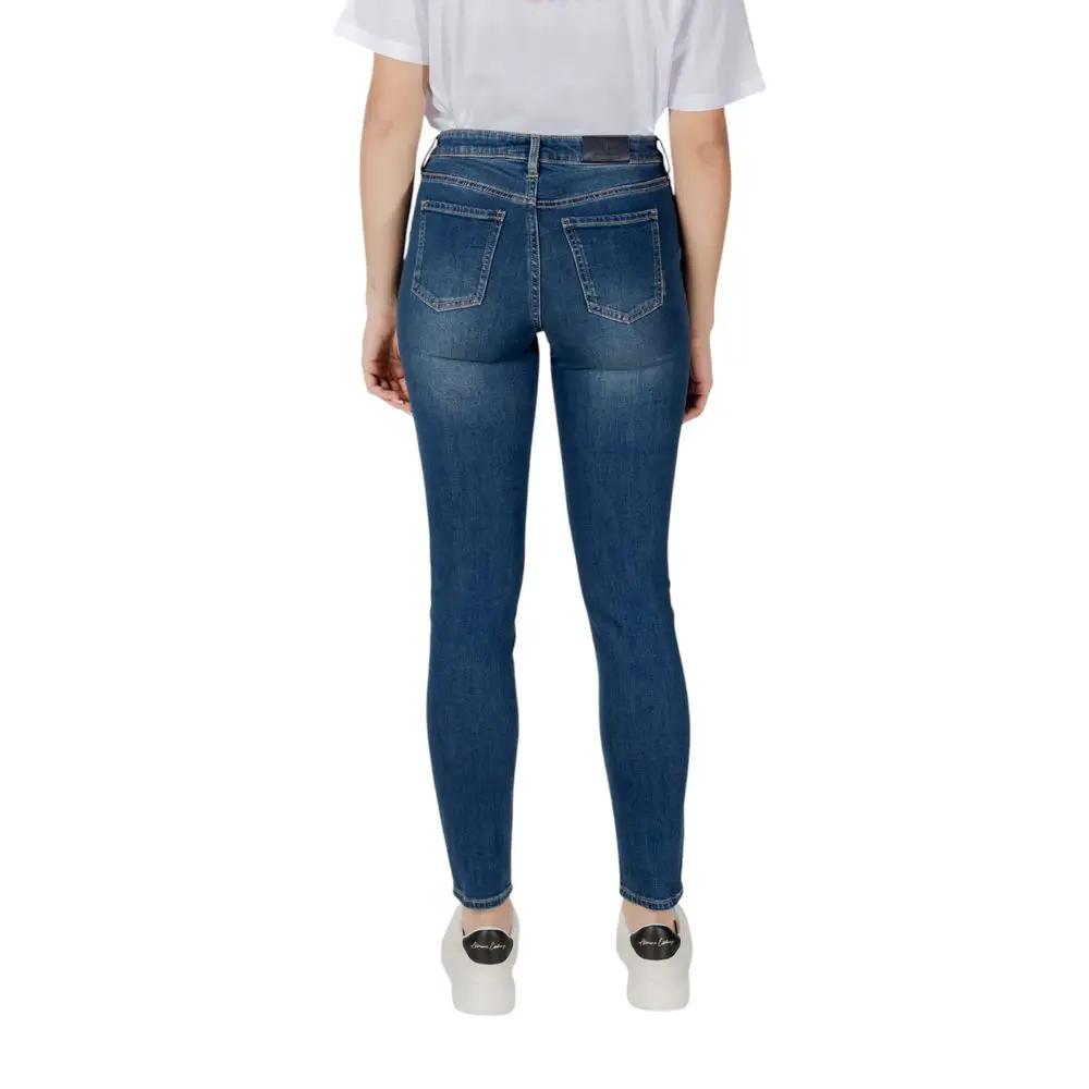 Armani Exchange Armani Exchange Blue Cotton Skinny Jeans