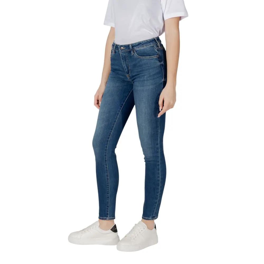 Armani Exchange Armani Exchange Blue Cotton Skinny Jeans