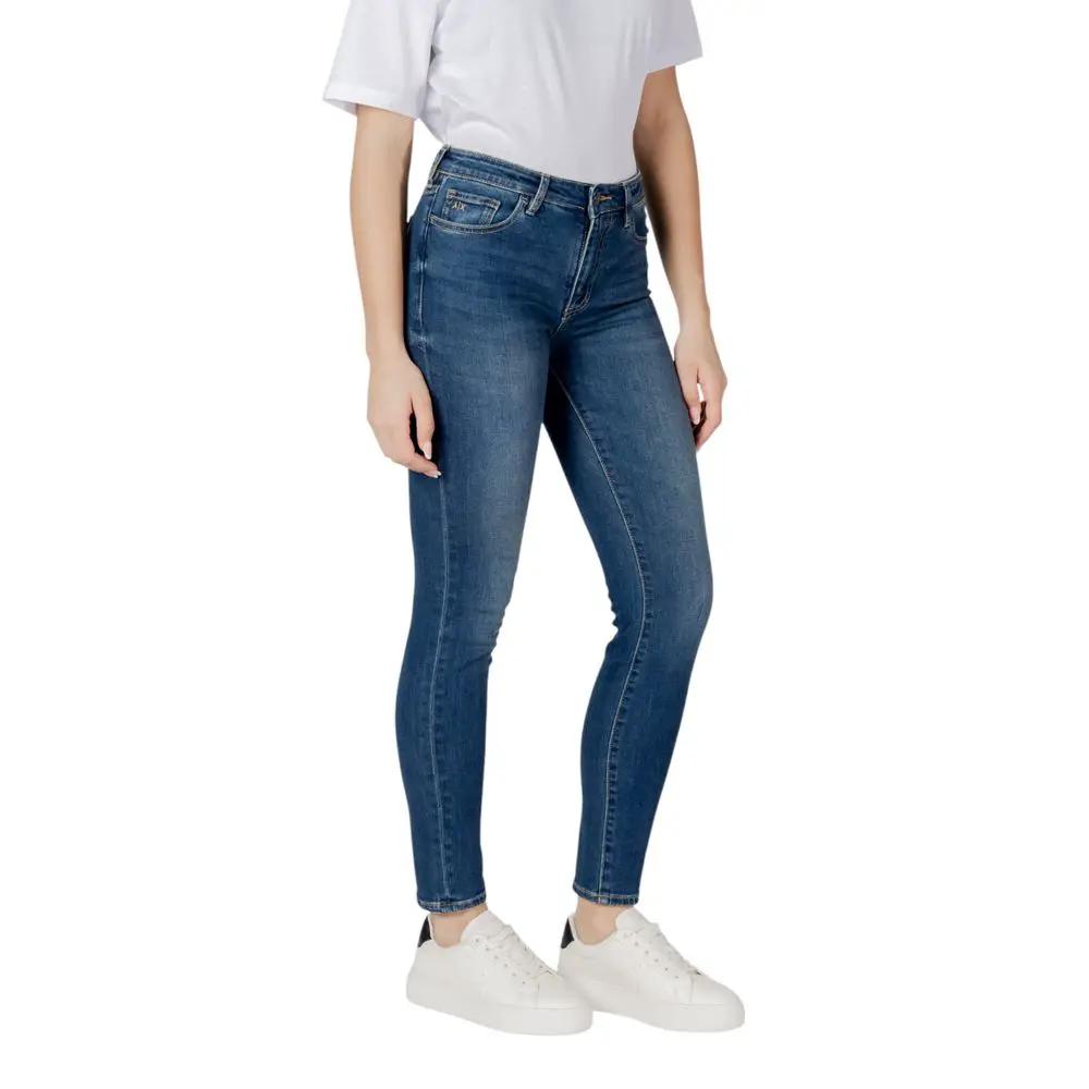 Armani Exchange Armani Exchange Blue Cotton Skinny Jeans