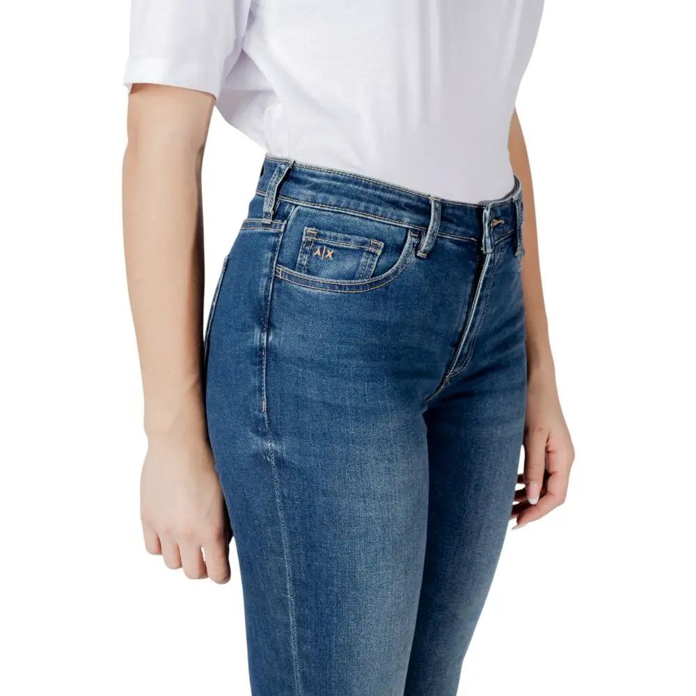 Armani Exchange Armani Exchange Blue Cotton Skinny Jeans