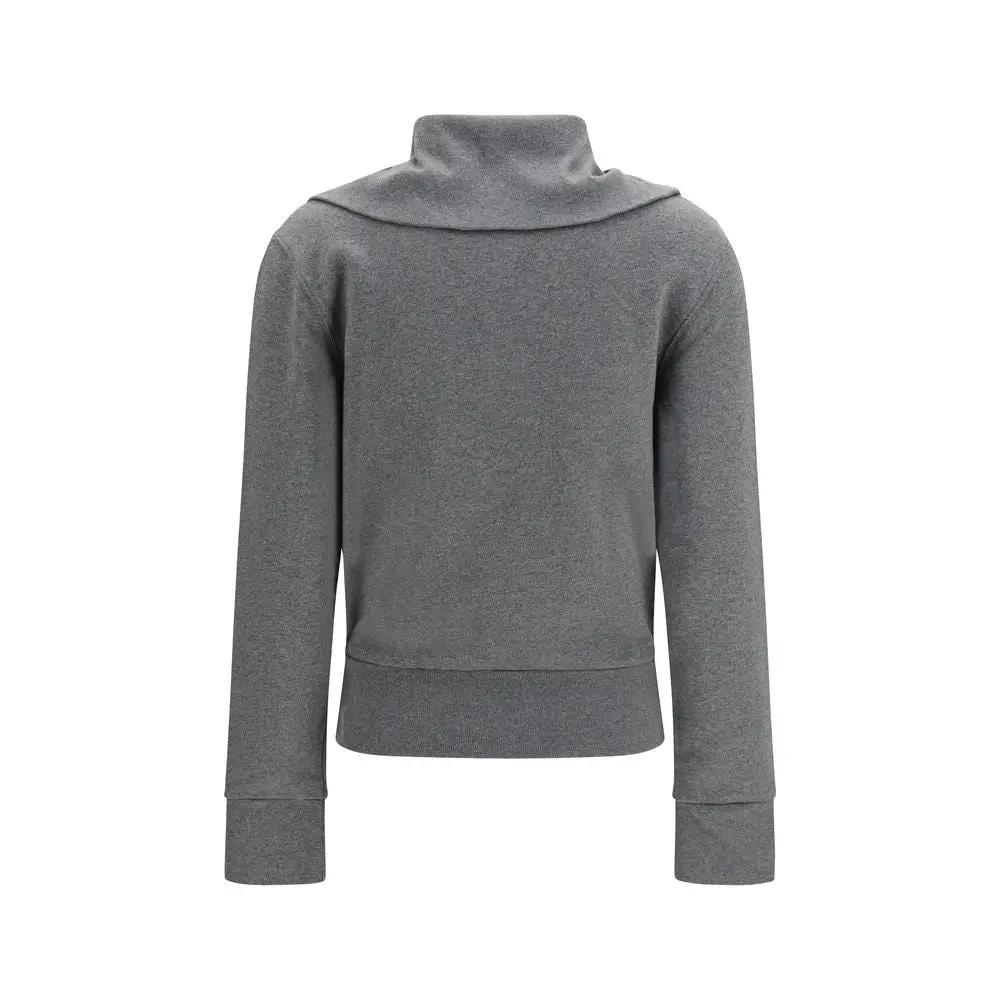 Sweat à capuche Balenciaga en coton gris