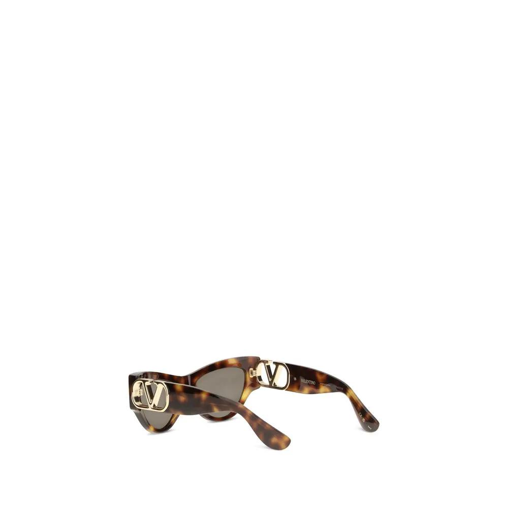 Lunettes de soleil Valentino Garavani en acétate marron