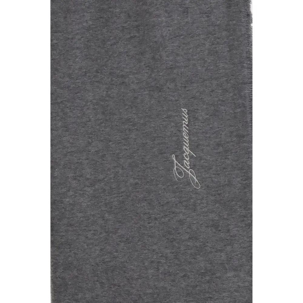 Jacquemus Gray Wool Oves Aries Scarf