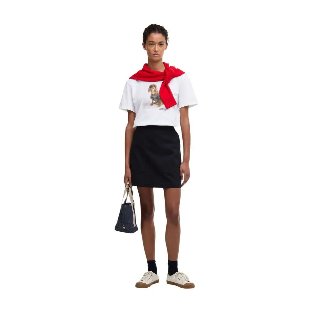 T-shirt Barbour en coton blanc