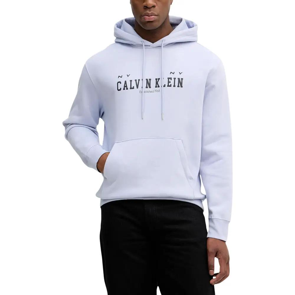 Calvin Klein Jeans Calvin Klein Jeans Purple Cotton Hoodie
