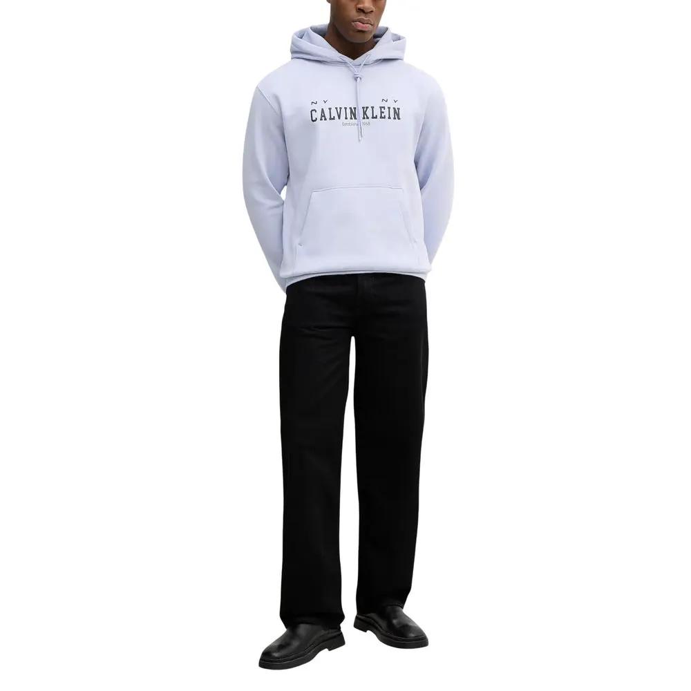 Calvin Klein Jeans Calvin Klein Jeans Purple Cotton Hoodie