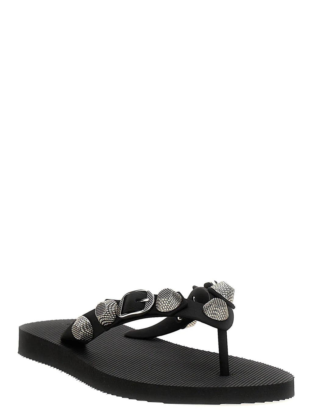 Balenciaga Black Rubber Slides