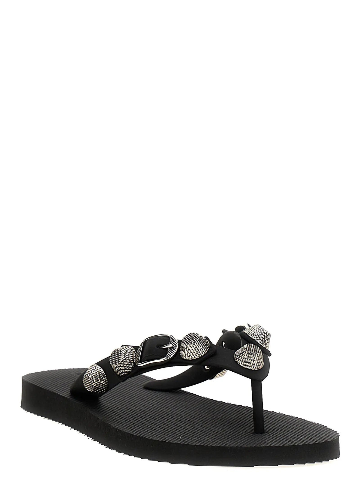 Balenciaga Black Rubber Slides