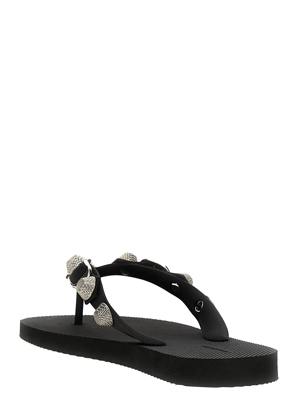 Balenciaga Black Rubber Slides