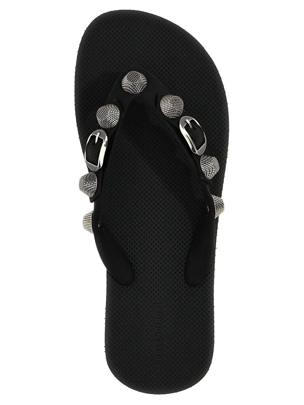 Balenciaga Black Rubber Slides