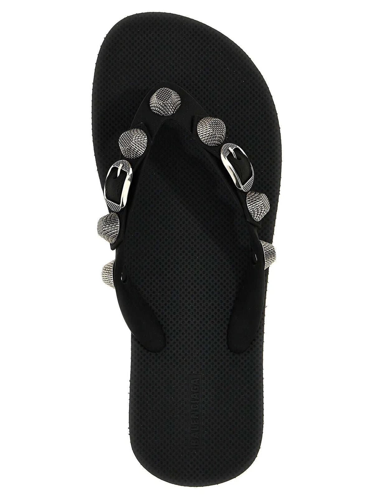 Balenciaga Black Rubber Slides