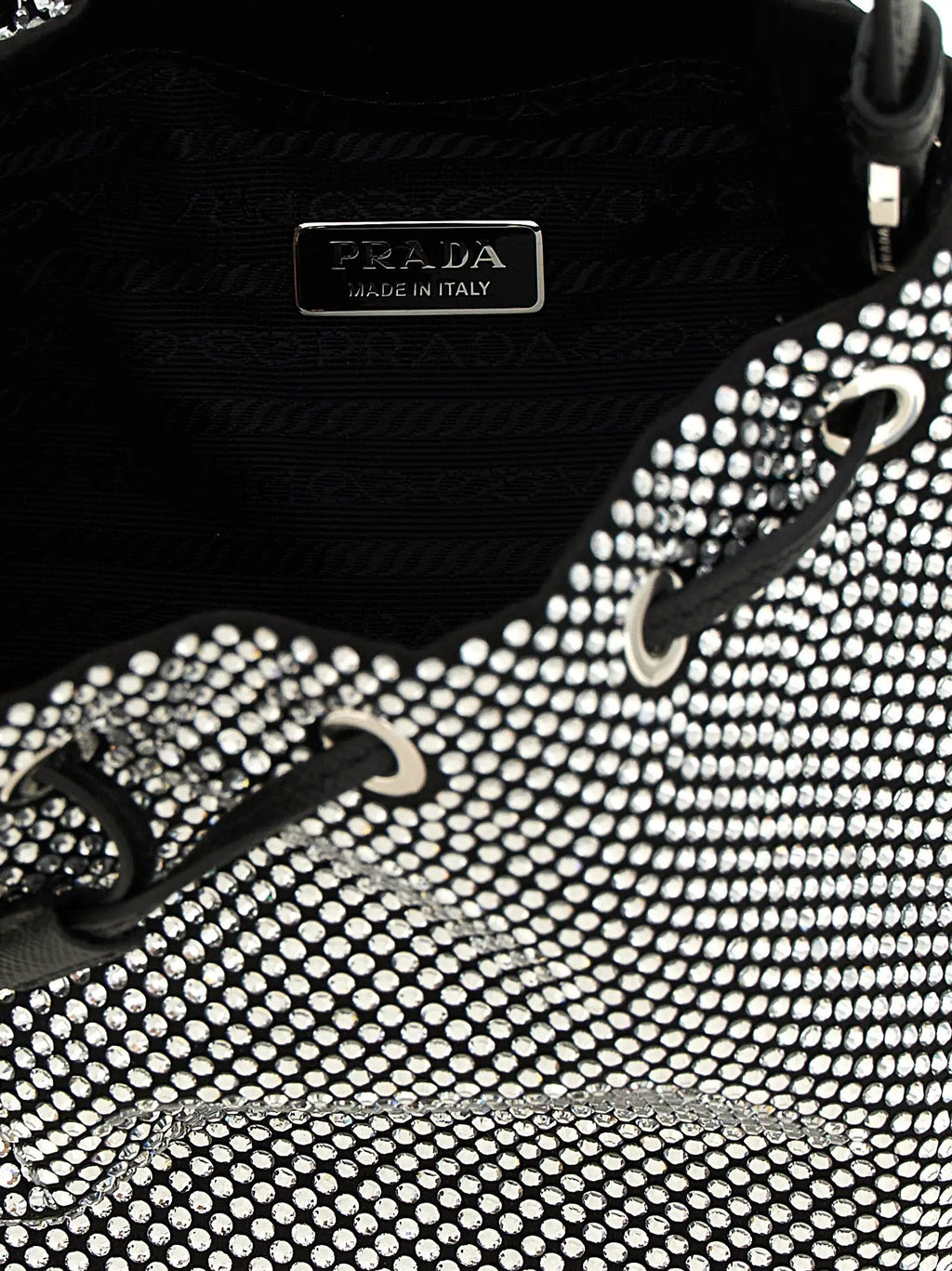 Prada Gray Viscose Handbag
