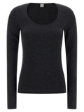 TOTEME Gray Viscose Cardigan