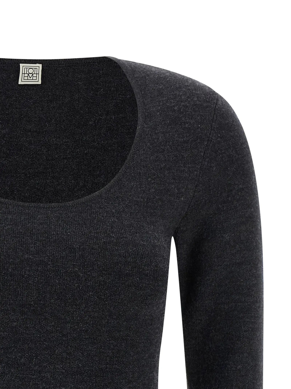 TOTEME Gray Viscose Cardigan