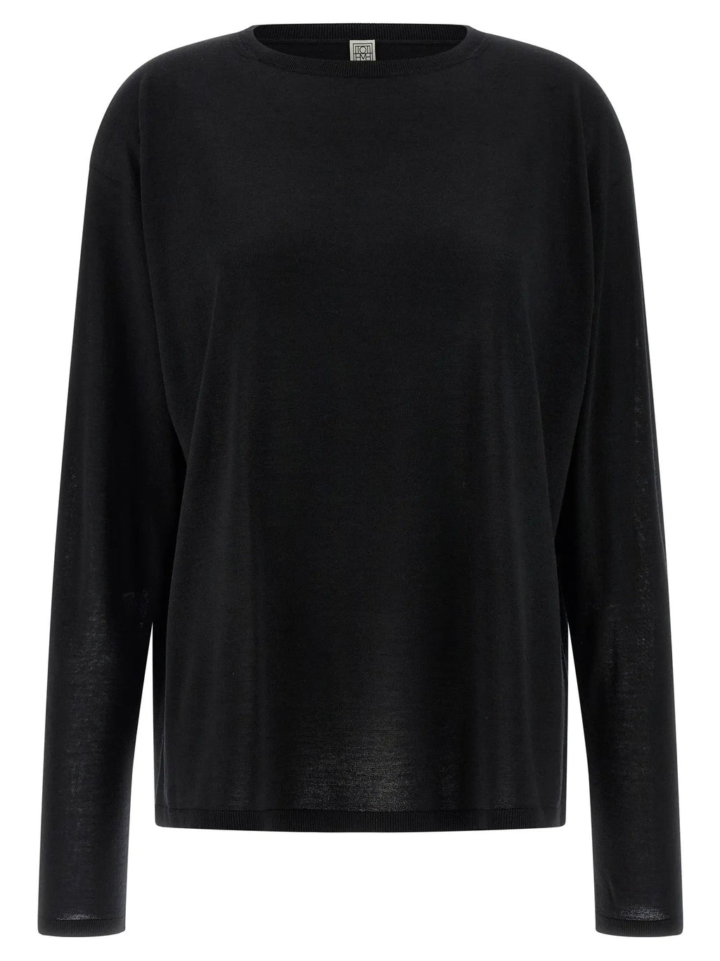 Cardigan noir en laine TOTEME
