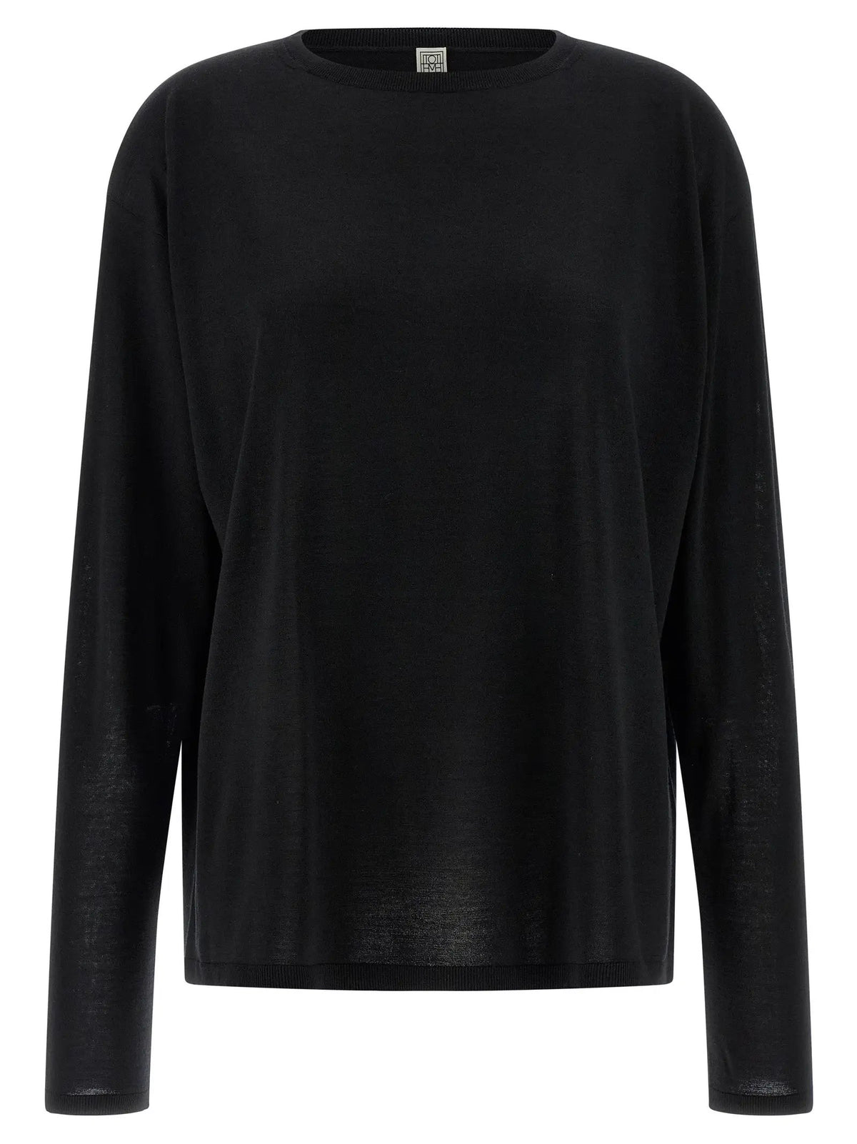 Cardigan noir en laine TOTEME