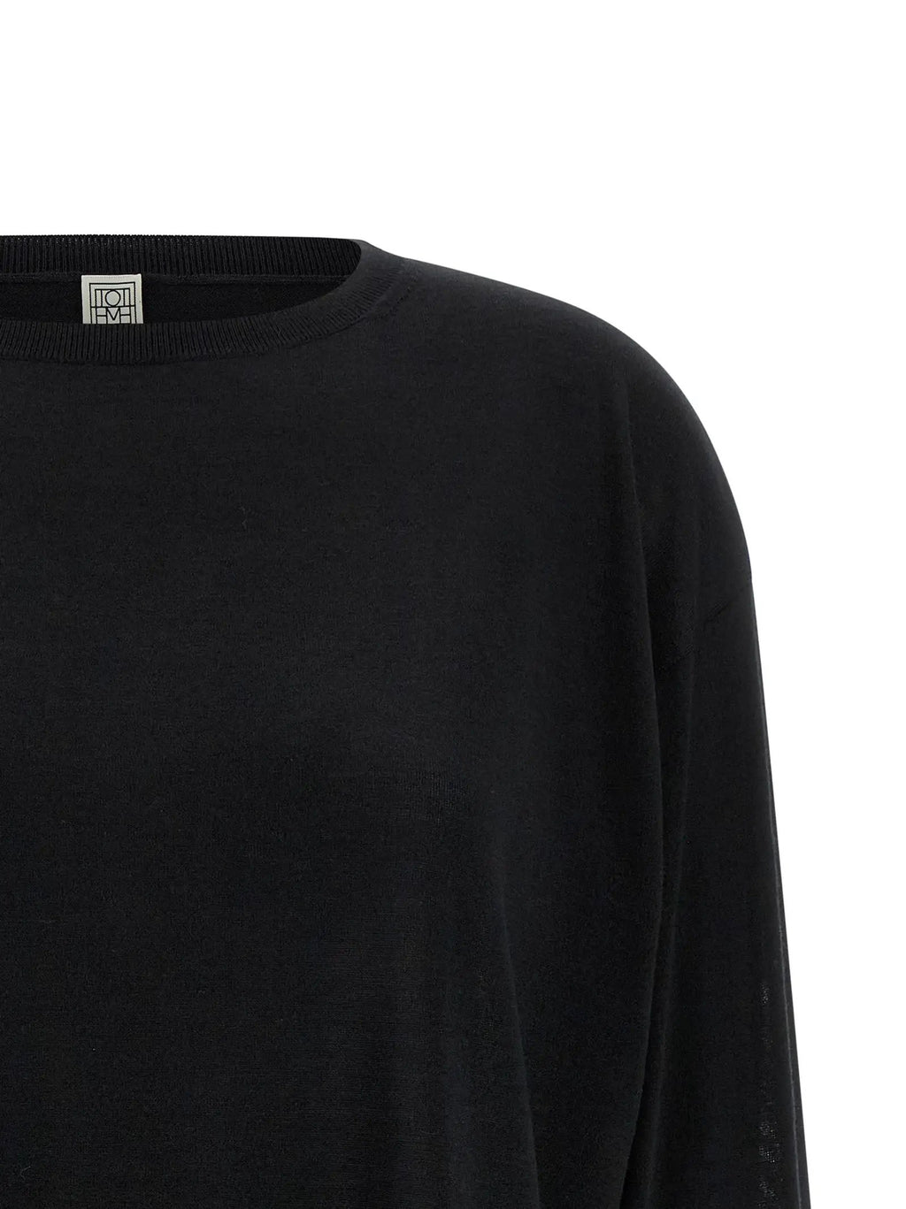 Cardigan noir en laine TOTEME