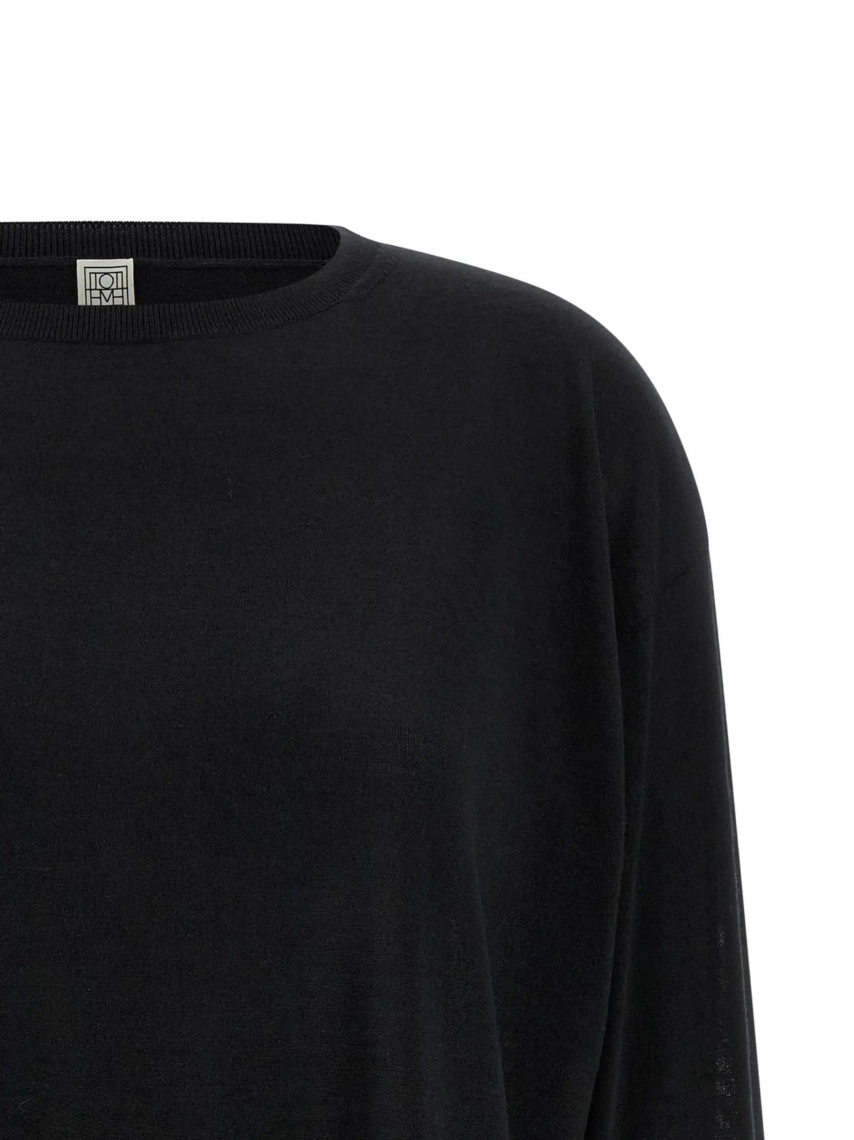 Cardigan noir en laine TOTEME