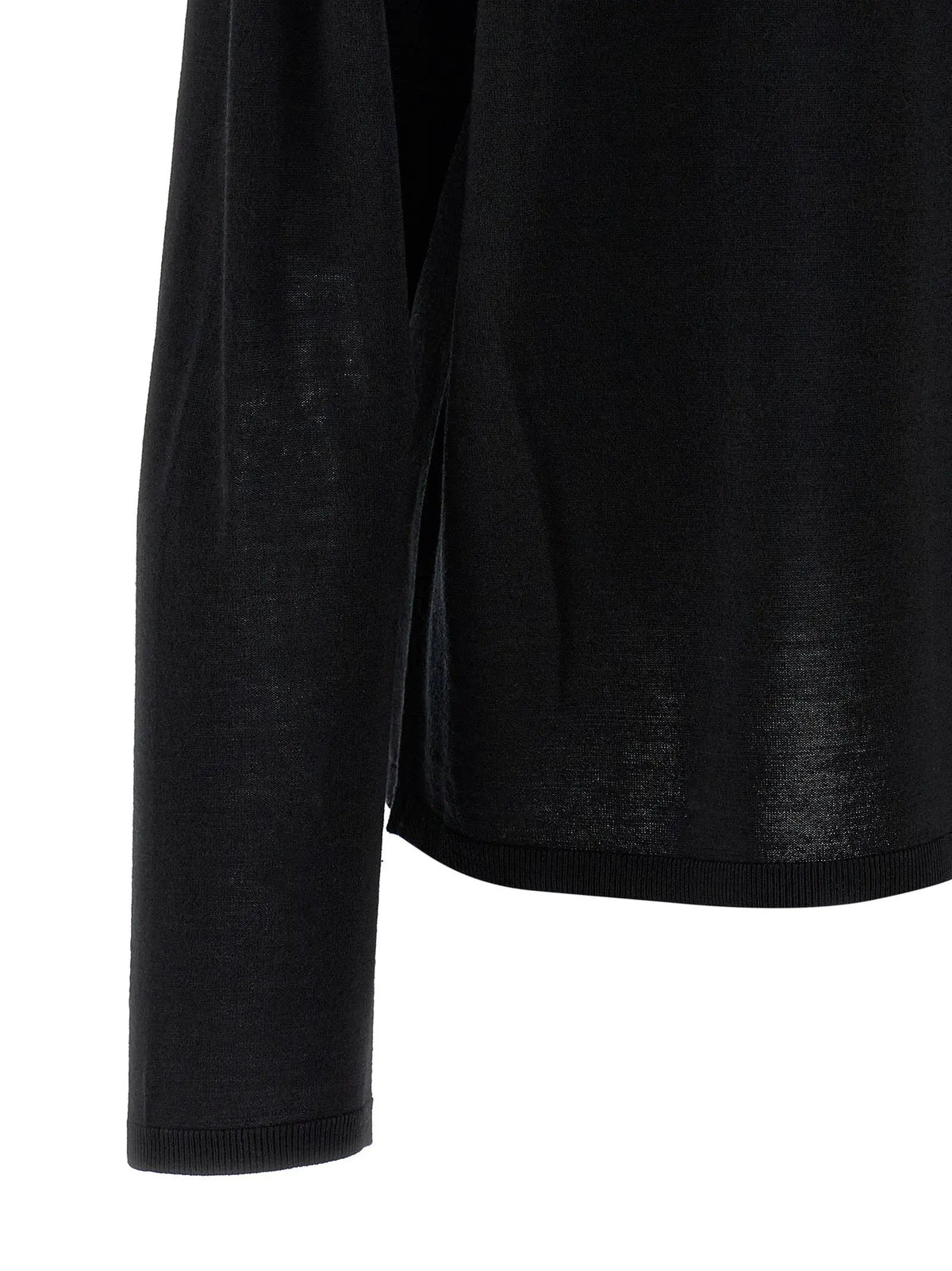 Cardigan noir en laine TOTEME
