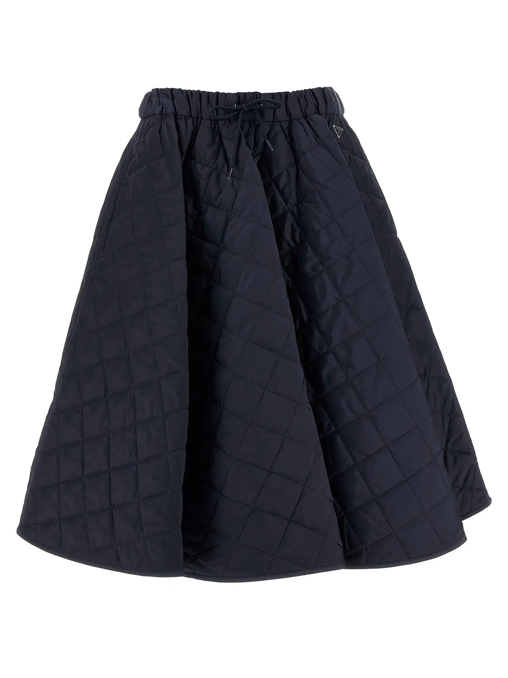 Prada Blue Recycled Polyamide Midi Skirt