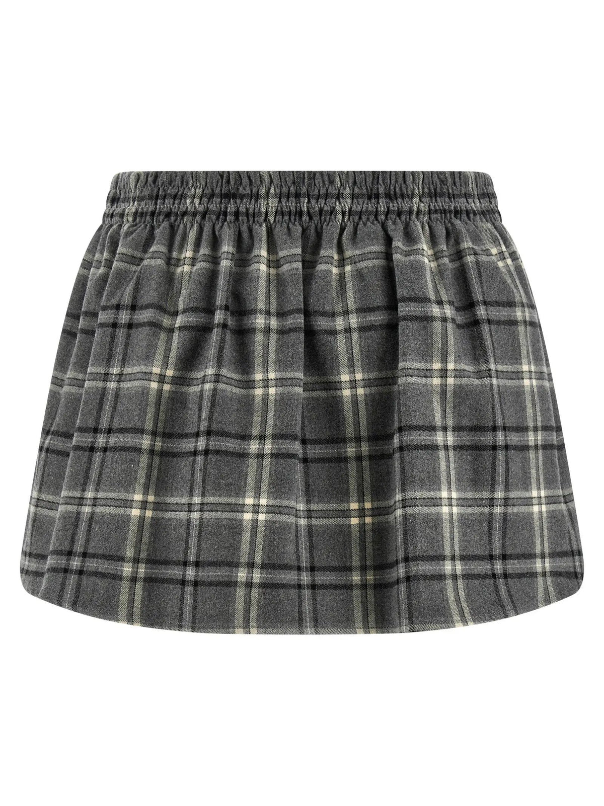 Miu Miu Gray Cotton Long Skirt
