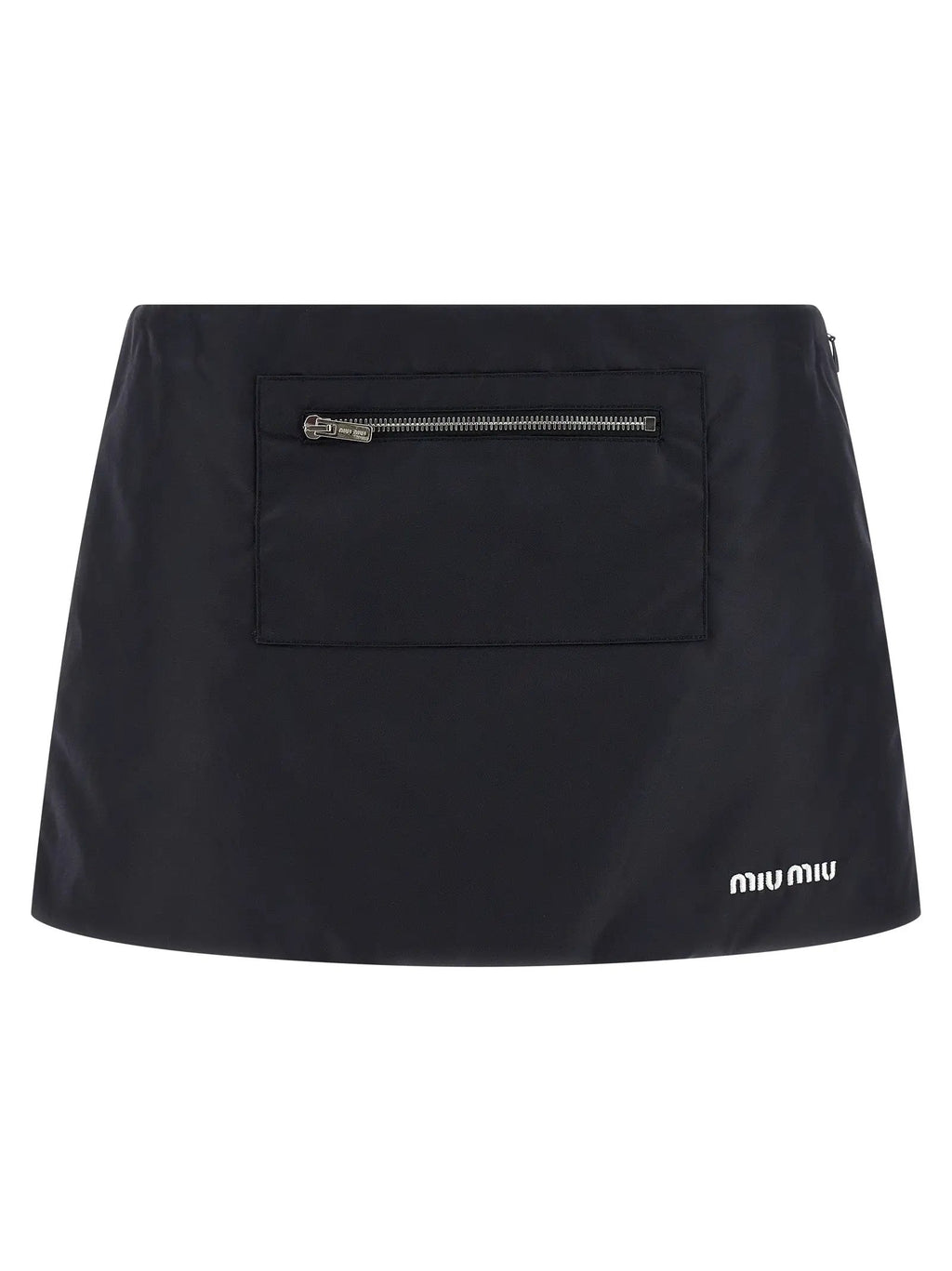Miu Miu Blue Recycled Polyamide Long Skirt