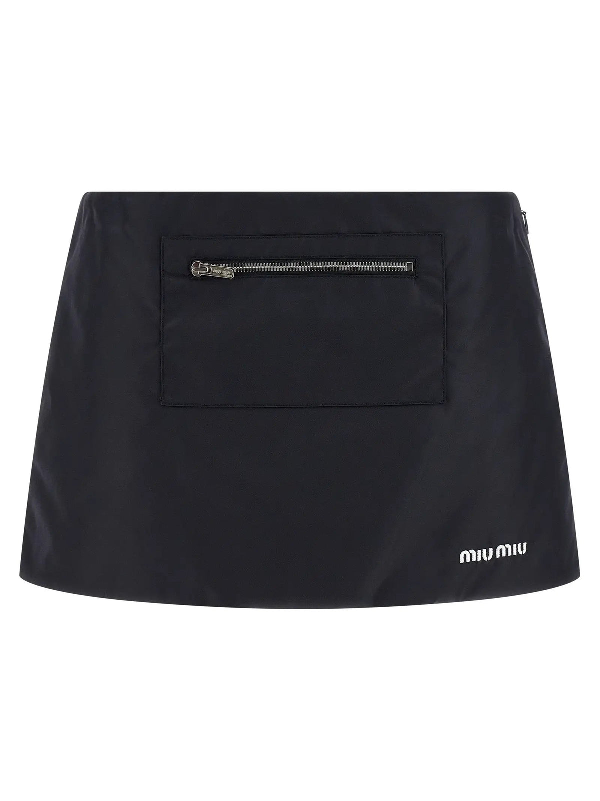 Miu Miu Blue Recycled Polyamide Long Skirt