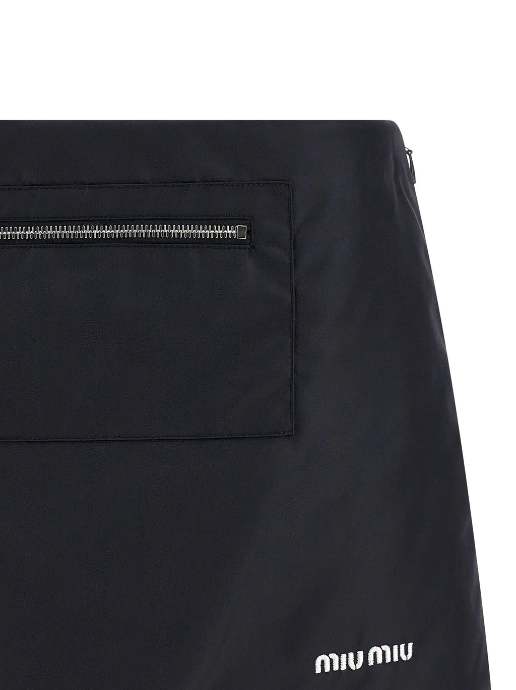 Miu Miu Blue Recycled Polyamide Long Skirt